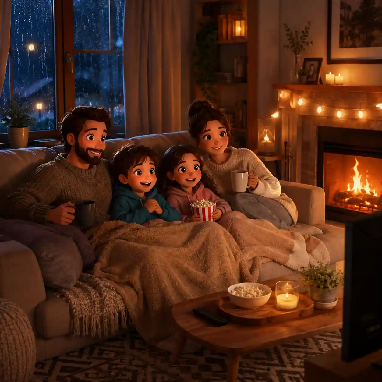 A Rainy Day at Home